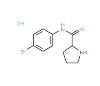 N-(4-bromophenyl)pyrrolidine-2-carboxamide hydrochloride - chemical structure image