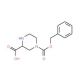 N-4-Cbz-2-piperazinecarboxylic acid (CAS 64172-98-1) - chemical structure image