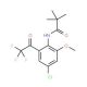 N-(4-Chloro-2-trifluoroacetyl-6-methoxyphenyl)-2,2-dimethylpropanamide (CAS 1076199-86-4) - chemical structure image