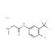 N-[4-chloro-3-(trifluoromethyl)phenyl]-2-(methylamino)acetamide hydrochloride - chemical structure image