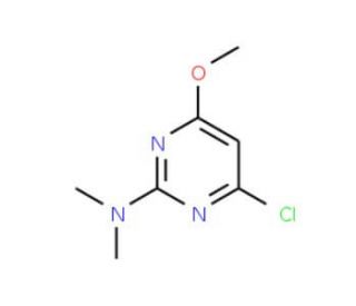 N-(4-Chloro-6-methoxy-2-pyrimidinyl)-N,N-dimethylamine (CAS 13012-26-5) - chemical structure image