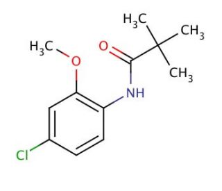 N-(4-Chloro-6-methoxyphenyl)-2,2-dimethylpropanamide (CAS 113137-29-4) - chemical structure image