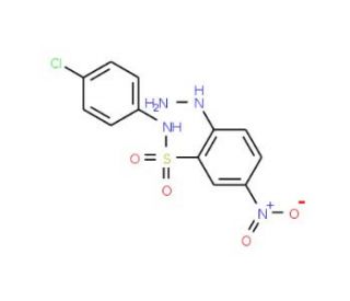 N-(4-Chloro-phenyl)-2-hydrazino-5-nitro-benzenesulfonamide - chemical structure image