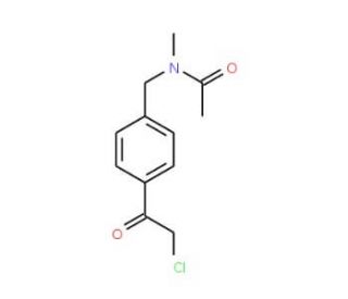 N-[4-(chloroacetyl)benzyl]-N-methylacetamide - chemical structure image