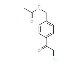 N-[4-(chloroacetyl)benzyl]acetamide (CAS 24095-56-5) - chemical structure image
