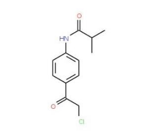 N-[4-(chloroacetyl)phenyl]-2-methylpropanamide - chemical structure image