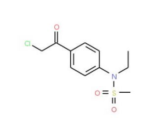 N-[4-(chloroacetyl)phenyl]-N-ethylmethanesulfonamide - chemical structure image