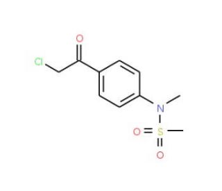 N-[4-(chloroacetyl)phenyl]-N-methylmethanesulfonamide - chemical structure image