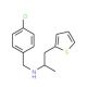 N-(4-chlorobenzyl)-N-(1-methyl-2-thien-2-ylethyl)amine - chemical structure image