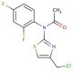 N-[4-(chloromethyl)-1,3-thiazol-2-yl]-N-(2,4-difluorophenyl)acetamide - chemical structure image