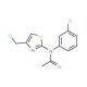 N-[4-(chloromethyl)-1,3-thiazol-2-yl]-N-(3-chlorophenyl)acetamide - chemical structure image