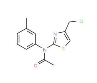 N-[4-(chloromethyl)-1,3-thiazol-2-yl]-N-(3-methylphenyl)acetamide - chemical structure image