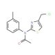 N-[4-(chloromethyl)-1,3-thiazol-2-yl]-N-(3-methylphenyl)acetamide - chemical structure image