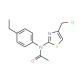 N-[4-(chloromethyl)-1,3-thiazol-2-yl]-N-(4-ethylphenyl)acetamide - chemical structure image