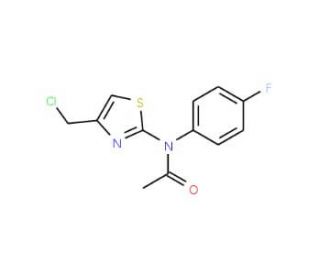 N-[4-(chloromethyl)-1,3-thiazol-2-yl]-N-(4-fluorophenyl)acetamide - chemical structure image
