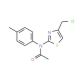 N-[4-(chloromethyl)-1,3-thiazol-2-yl]-N-(4-methylphenyl)acetamide - chemical structure image