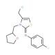 N-[4-(chloromethyl)-3-(tetrahydrofuran-2-ylmethyl)-1,3-thiazol-2(3H)-ylidene]-N-(4-fluorophenyl)amine - chemical structure im