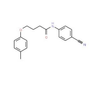 N-(4-cyanophenyl)-4-(4-methylphenoxy)butanamide - chemical structure image