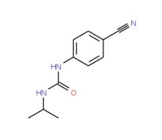 N-(4-cyanophenyl)-N&prime;-isopropylurea - chemical structure image
