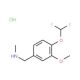 N-[4-(difluoromethoxy)-3-methoxybenzyl]-N-methylamine hydrochloride - chemical structure image