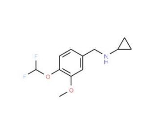N-[4-(difluoromethoxy)-3-methoxybenzyl]cyclopropanamine - chemical structure image
