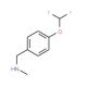 N-[4-(difluoromethoxy)benzyl]-N-methylamine (CAS 296276-42-1) - chemical structure image