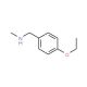 N-(4-ethoxybenzyl)-N-methylamine (CAS 41690-86-2) - chemical structure image