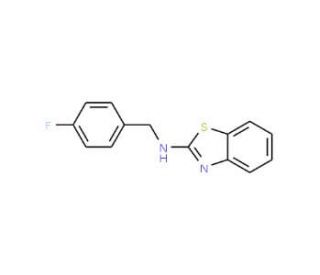 N-(4-fluorobenzyl)-1,3-benzothiazol-2-amine - chemical structure image