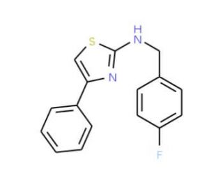 N-(4-fluorobenzyl)-4-phenyl-1,3-thiazol-2-amine - chemical structure image