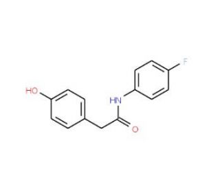 N-(4-Fluorophenyl)-2-(4-hydroxyphenyl)acetamide (CAS 131179-72-1) - chemical structure image