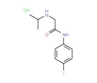 N-(4-fluorophenyl)-2-(isopropylamino)acetamide hydrochloride - chemical structure image