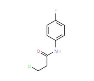 N-(4-Fluorophenyl)-3-chloropropanamide (CAS 56767-37-4) - chemical structure image