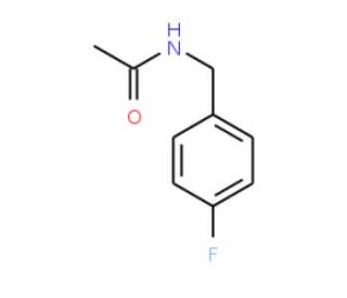 N-((4-Fluorophenyl)methyl)ethanamide (CAS 86010-68-6) - chemical structure image