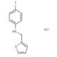 N-(4-fluorophenyl)-N-(2-furylmethyl)amine hydrochloride - chemical structure image