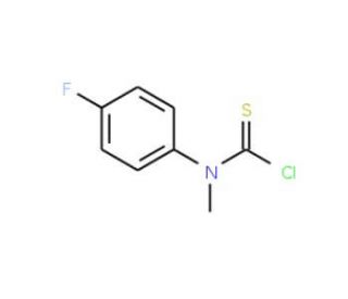 N-(4-Fluorophenyl)-N-methylthiocarbamoyl chloride (CAS 10254-60-1) - chemical structure image