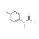 N-(4-Fluorophenyl)-N-methylthiocarbamoyl chloride (CAS 10254-60-1) - chemical structure image