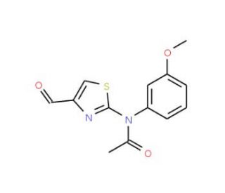 N-(4-formyl-1,3-thiazol-2-yl)-N-(3-methoxyphenyl)acetamide - chemical structure image