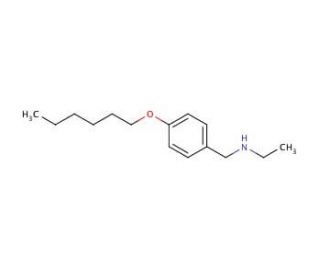 N-[4-(Hexyloxy)benzyl]-1-ethanamine (CAS 1040686-08-5) - chemical structure image