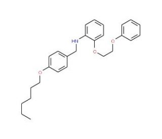 N-[4-(Hexyloxy)benzyl]-2-(2-phenoxyethoxy)aniline (CAS 1040687-42-0) - chemical structure image