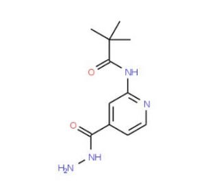 N-(4-Hydrazinocarbonyl-pyridin-2-yl)-2,2-dimethyl-propionamide (CAS 470463-39-9) - chemical structure image