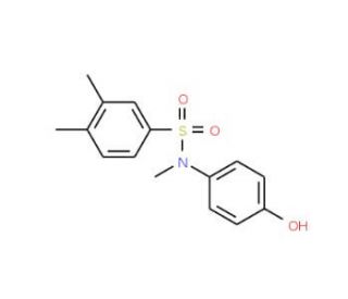 N-(4-Hydroxy-phenyl)-3,4,N-trimethyl-benzenesulfonamide - chemical structure image