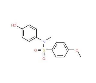 N-(4-Hydroxy-phenyl)-4-methoxy-N-methyl-benzenesulfonamide - chemical structure image