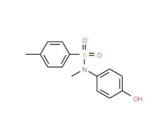 N-(4-Hydroxy-phenyl)-4,N-dimethyl-benzenesulfonamide (CAS 124772-05-0) - chemical structure image