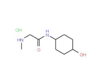 N-(4-hydroxycyclohexyl)-2-(methylamino)acetamide hydrochloride - chemical structure image