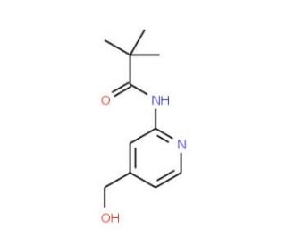 N-(4-Hydroxymethyl-pyridin-2-yl)-2,2-dimethyl-propionamide (CAS 551950-45-9) - chemical structure image