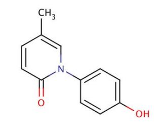 N-(4-Hydroxyphenyl)-5-methyl-2-1H-pyridone - chemical structure image