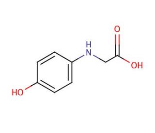 N-(4-Hydroxyphenyl)glycine (CAS 122-87-2) - chemical structure image