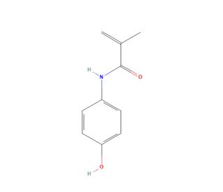 N-(4-Hydroxyphenyl)methacrylamide (CAS 19243-95-9) - chemical structure image
