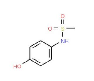 N-(4-hydroxyphenyl)methanesulfonamide (CAS 51767-39-6) - chemical structure image