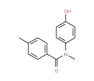 N-(4-hydroxyphenyl)-N,4-dimethylbenzamide (CAS 1148-53-4) - chemical structure image